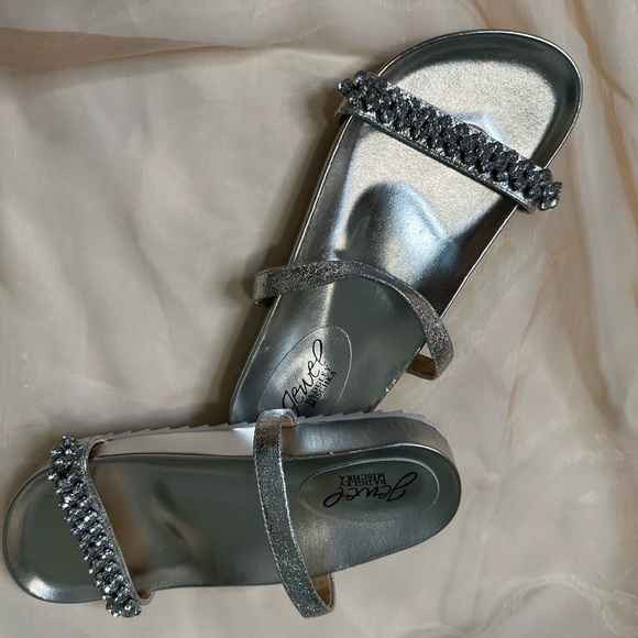 Badgley Mischka Crystal Slide Sandal - Picture 6 of 13